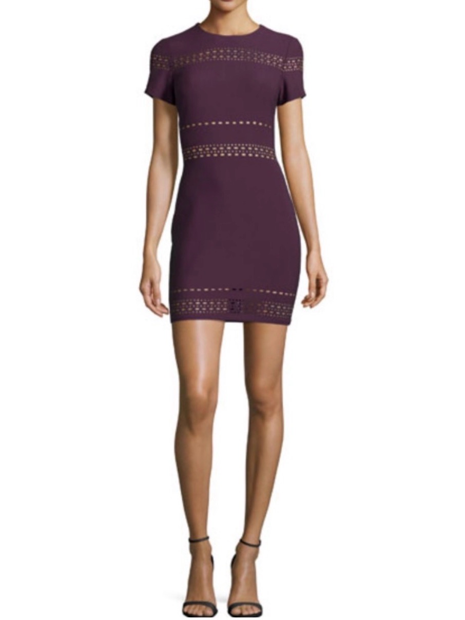 Elizabeth & James Ari Short-Sleeve Fitted Dress